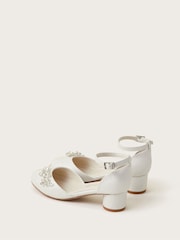 Monsoon zweiteilige Absatzschuhe mit schmucksteinverzierten Blumen - Bild 3 von 3