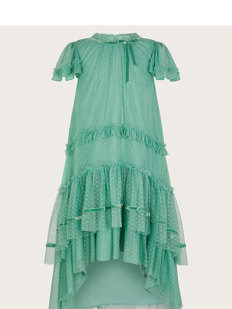 Monsoon Green Sienna Dobby Swing Dress - Image 1 of 3