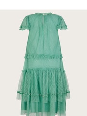 Monsoon Green Sienna Dobby Swing Dress - Image 2 of 3