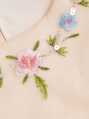 Monsoon Pink Tula Embellished Tulle Top - Image 3 of 3
