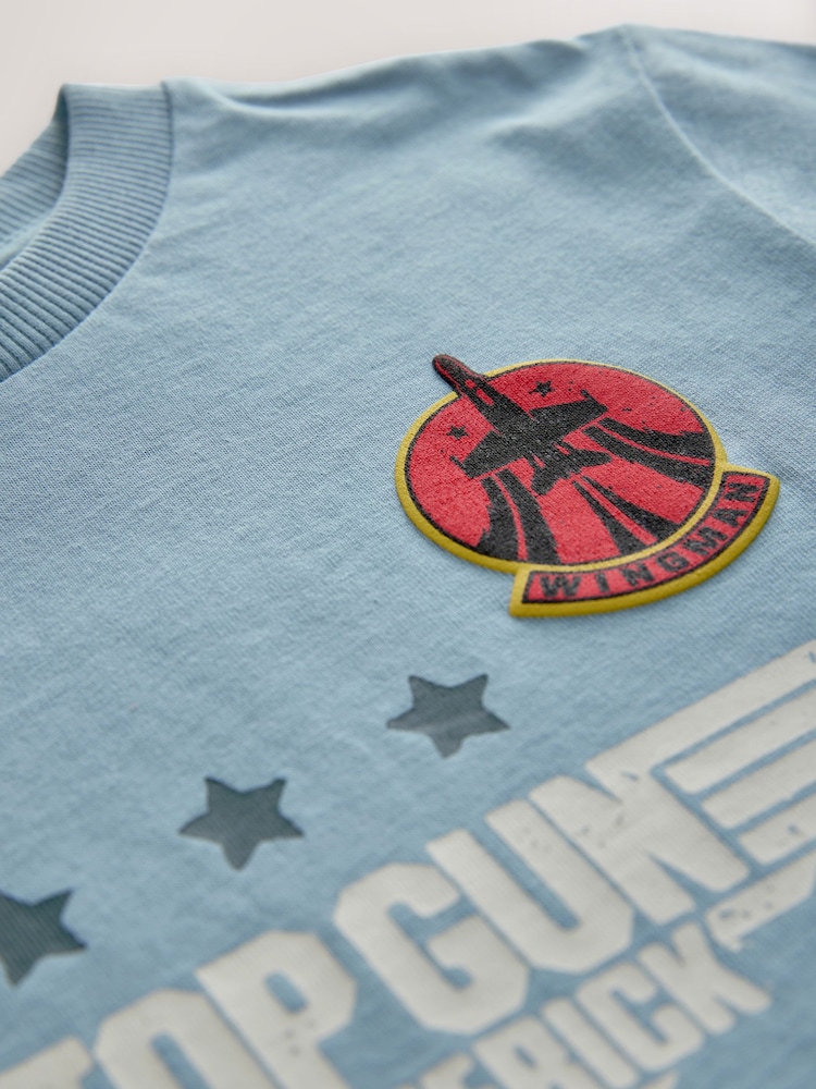 Blue Top Gun 100% Cotton T-Shirt (3-16yrs) - Image 3 of 4