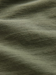 Sage Green Denim Long Sleeve Embroidered 100% Cotton Shirt - Image 7 of 7