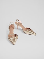 Metálico - Sapatos LK Bennett Madely com tira dupla para gatinhos - Imagem 4 de 4
