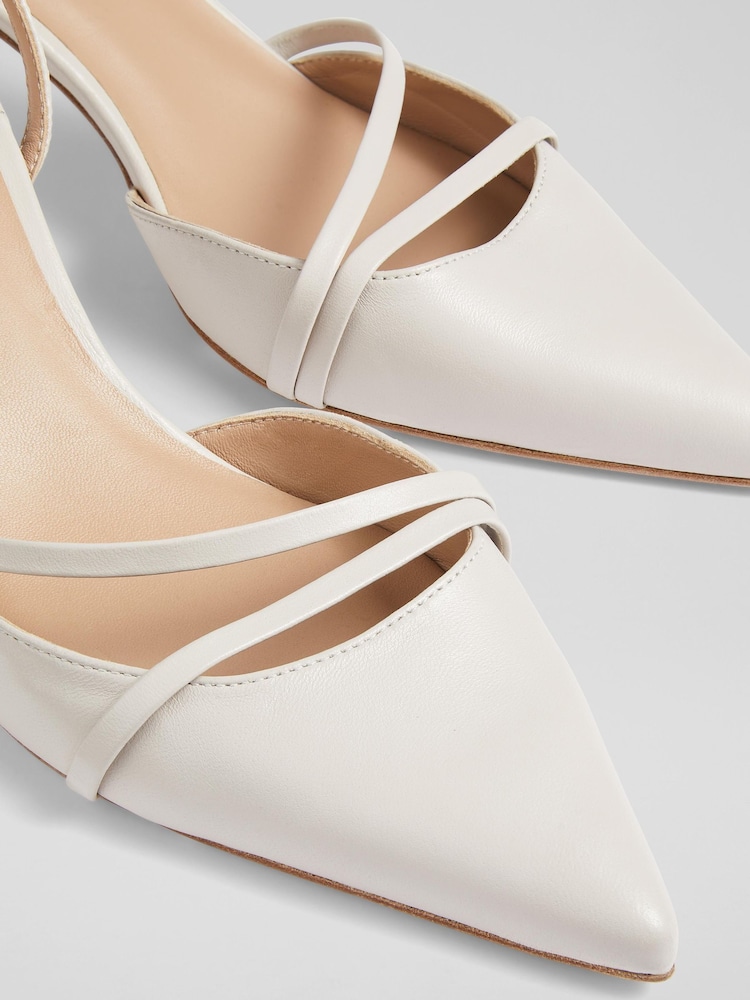 Natural - Sapatos LK Bennett Madely com tira dupla para gatinhos - Imagem 4 de 4
