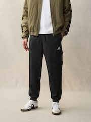 adidas Black Small Essentials Logo Cargo Joggers - Image 1 of 11