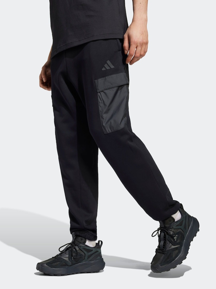 adidas Blue City Escape Fleece Joggers - Image 1 of 6 adidas Blue City Escape Fleece Joggers - Image 1 of 6
