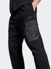adidas Blue City Escape Fleece Joggers - Image 4 of 6