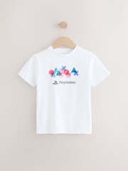 White 100% Cotton Playstation Short Sleeve T-Shirt (3-16yrs) - Image 1 of 4