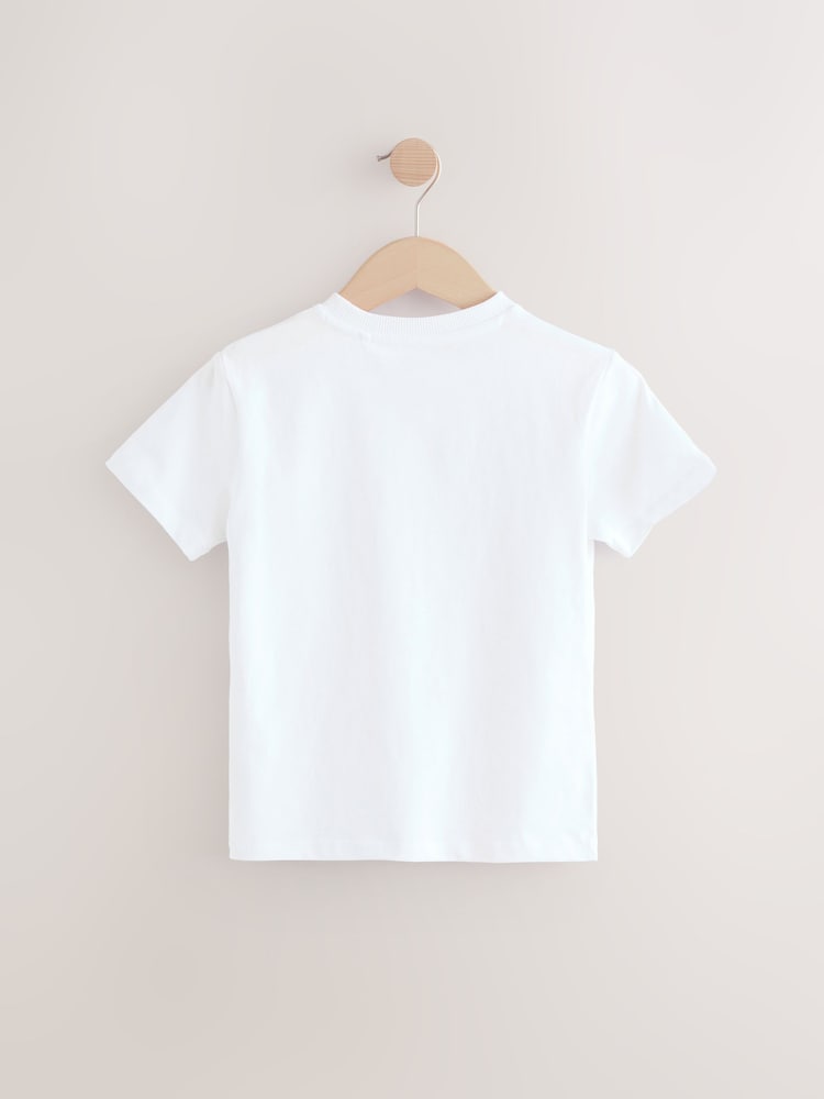 White 100% Cotton Playstation Short Sleeve T-Shirt (3-16yrs) - Image 2 of 4