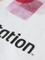 White 100% Cotton Playstation Short Sleeve T-Shirt (3-16yrs) - Image 4 of 4
