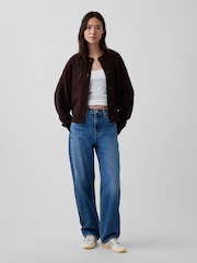 Braun - Gap CashSoft Oversized Chunky Strickjacke - Bild 3 von 4