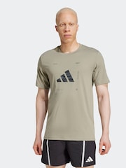 adidas Green Box Logo T-Shirt - Image 1 of 6