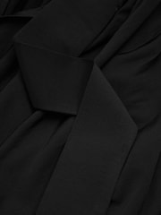 Reiss Black Luisa Draped Tie Neck Top - Image 5 of 5