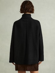 Reiss Black Eliza Wool-Cashmere Roll-Neck Jumper - Image 6 of 7