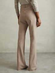 Reiss Neutral Hadley High Rise Flared Trousers - Image 5 of 6