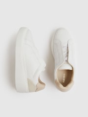 Reiss Casey Leather Slip-On Trainers - Image 3 of 5