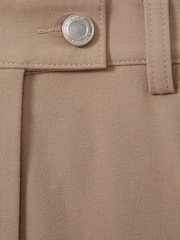Reiss Neutral Hadley Petite High Rise Flared Trousers - Image 5 of 7