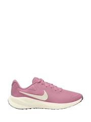 Nike Pink/White Revolution 7 Road Running Trainers - Image 1 of 4