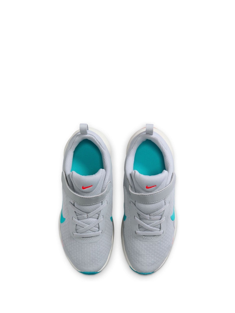 Вовк сірий синій червоний - Nike Junior Revolution 7 Кросівки - Image 7 of 10