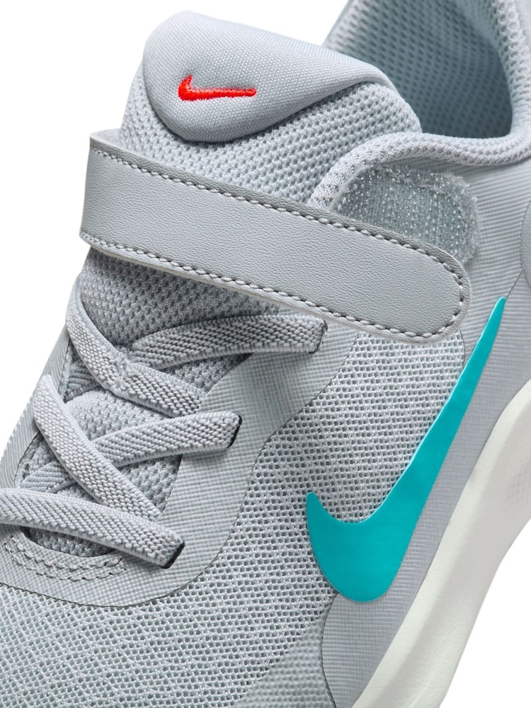 Вовк сірий синій червоний - Nike Junior Revolution 7 Кросівки - Image 9 of 10