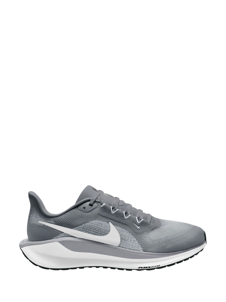 Nike Grey/White Pegasus 41 Road Running Trainers - Image 1 of 4