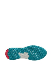 Nike Wolf Grey Blue Red Youth Revolution 7 Trainers - Image 4 of 4