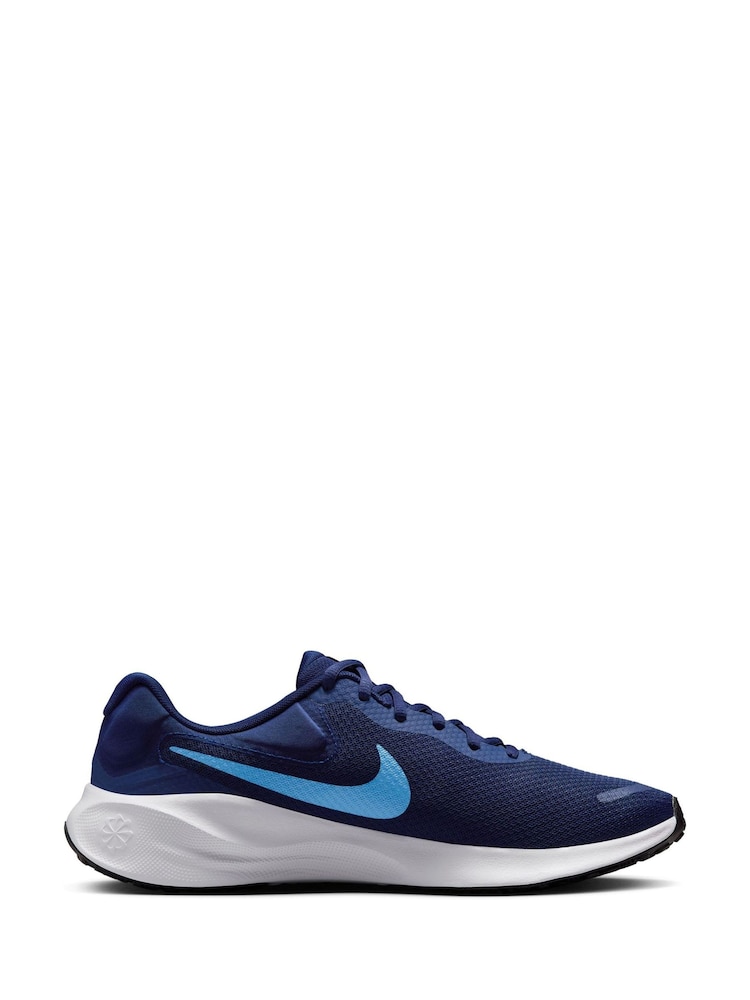 Nike Blue Revolution 7 Road Running Trainers - Image 3 of 11