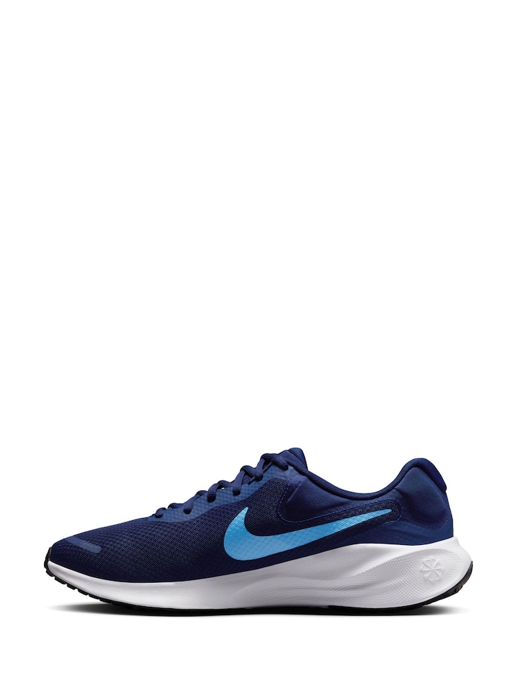 Nike Blue Revolution 7 Road Running Trainers - Image 4 of 11