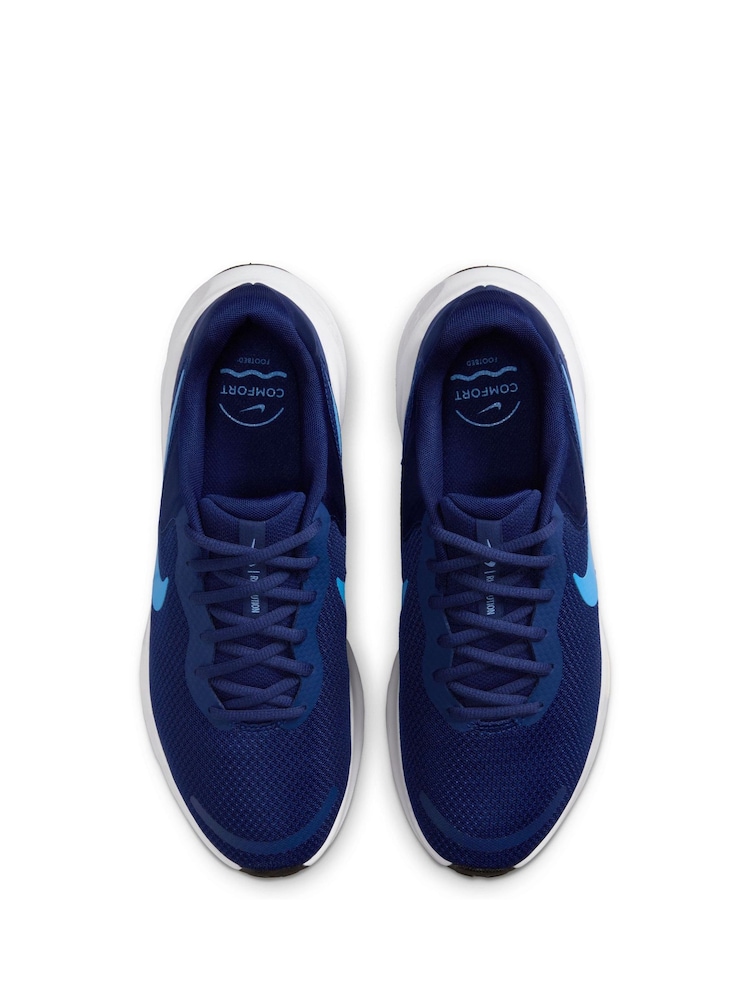 Nike Blue Revolution 7 Road Running Trainers - Image 7 of 11