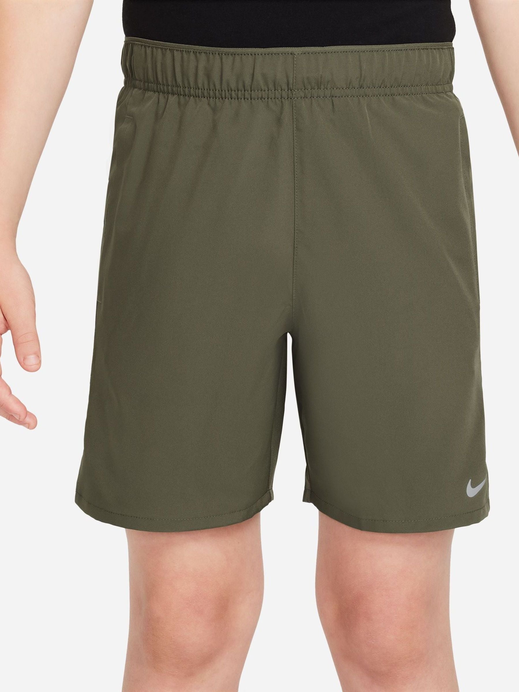 Buy Nike Medium Olive Green Dri-FIT Challenger Training Shorts