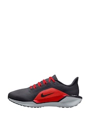 Nike Black/Red Pegasus 41 Road Running Trainers - Image 2 of 4