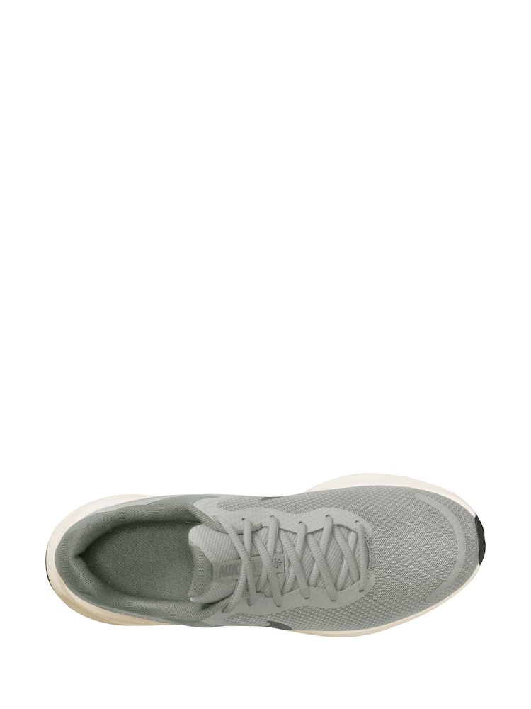 Nike Silver/White Revolution 7 Road Running Trainers - Image 3 of 4