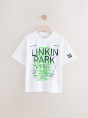 White 100% Cotton Linkin Park Short Sleeve T-Shirt (3-16yrs) - Image 1 of 5