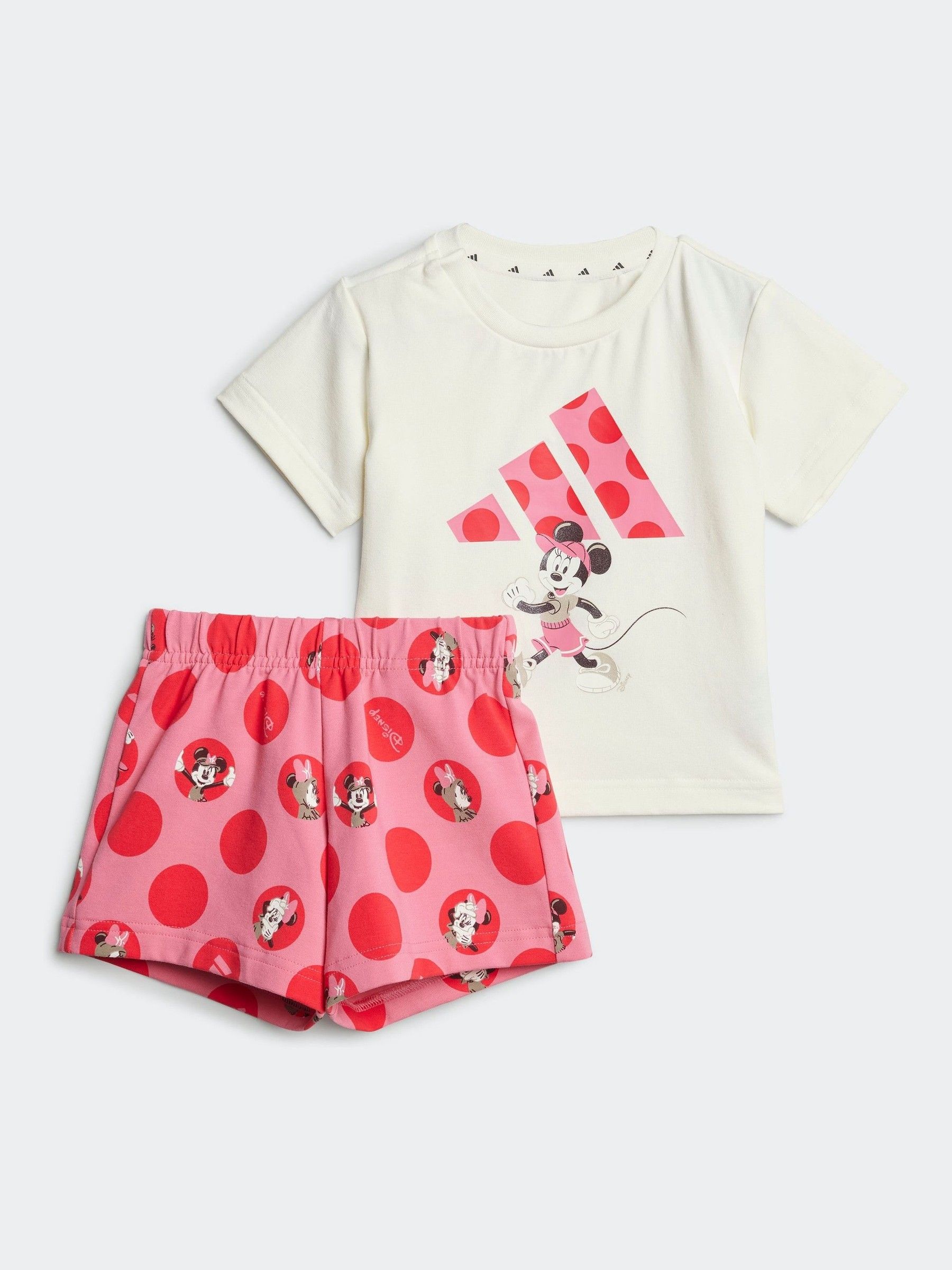 Tシャツ・カットソー adidas Adidas X Disney Minnie Mouse Top and Bottom Set White ADIDAS DISNEY MINNIE MOUSE T-SHIRT SET - White | Free