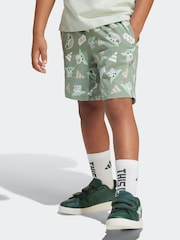 adidas Green Star Wars The Mandalorian T-Shirt and Shorts Set - Image 5 of 6