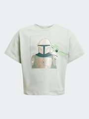 adidas Green Star Wars The Mandalorian T-Shirt and Shorts Set - Image 6 of 6