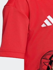 adidas Red Marvel Iron Man T-Shirt and Shorts Set - Image 13 of 15