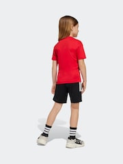 adidas Red Marvel Iron Man T-Shirt and Shorts Set - Image 4 of 15