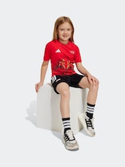 adidas Red Marvel Iron Man T-Shirt and Shorts Set - Image 6 of 15