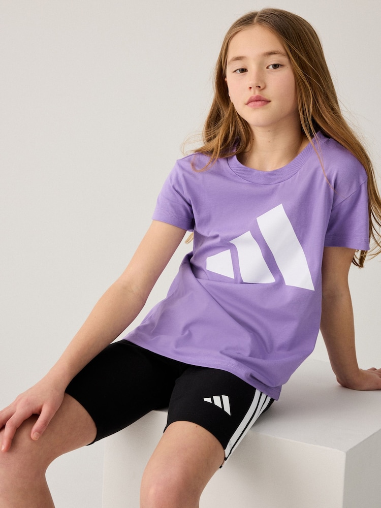 adidas Black Essentials 3 Stripes Cycling Shorts - Image 4 of 5