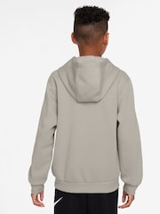 Nike College Grey Club Fleece Hoodie - Image 2 of 3