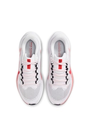 Nike White Red Pegasus 41 Road Running Trainers - Image 10 of 10