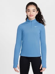 Nike Beyond Blue Dri-FIT Long Sleeve Half Zip Top - Image 1 of 3