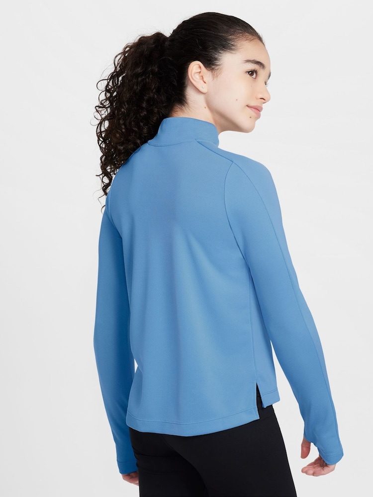 Nike Beyond Blue Dri-FIT Long Sleeve Half Zip Top - Image 2 of 3