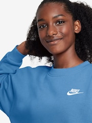Nike Beyond Blue Oversized Club Fleece Sweatshirt - Image 3 of 3