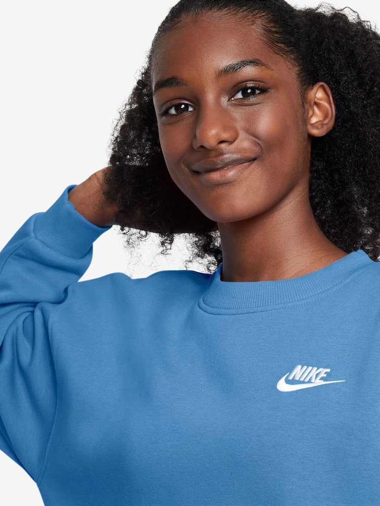 Nike Beyond Blue Oversized Club Fleece Sweatshirt - Image 3 of 3