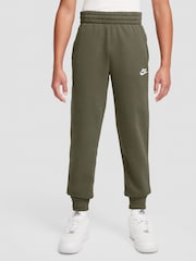 Средний оливково-зеленый - Флисовые спортивные брюки Nike Club - Image 4 of 8