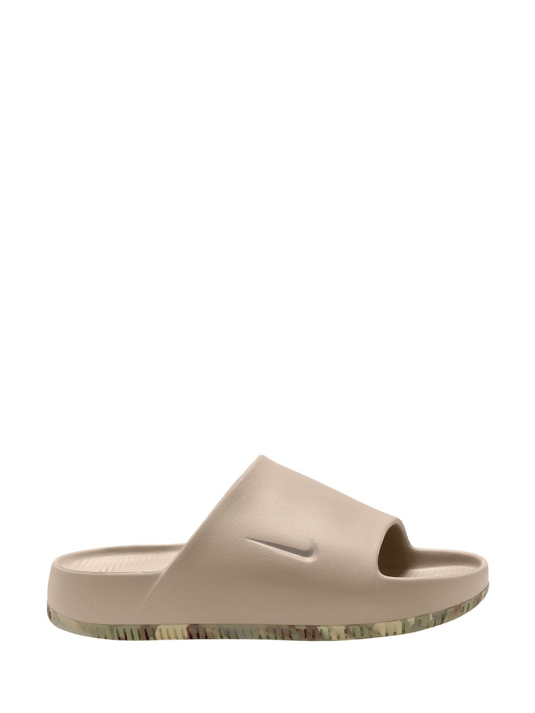Nike Beige Calm Slides Slippers - Image 1 of 4