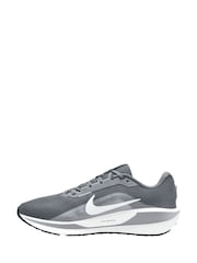 Nike Grey/White Downshifter 13 Road Running Trainers - Image 2 of 5