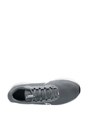 Nike Grey/White Downshifter 13 Road Running Trainers - Image 3 of 5